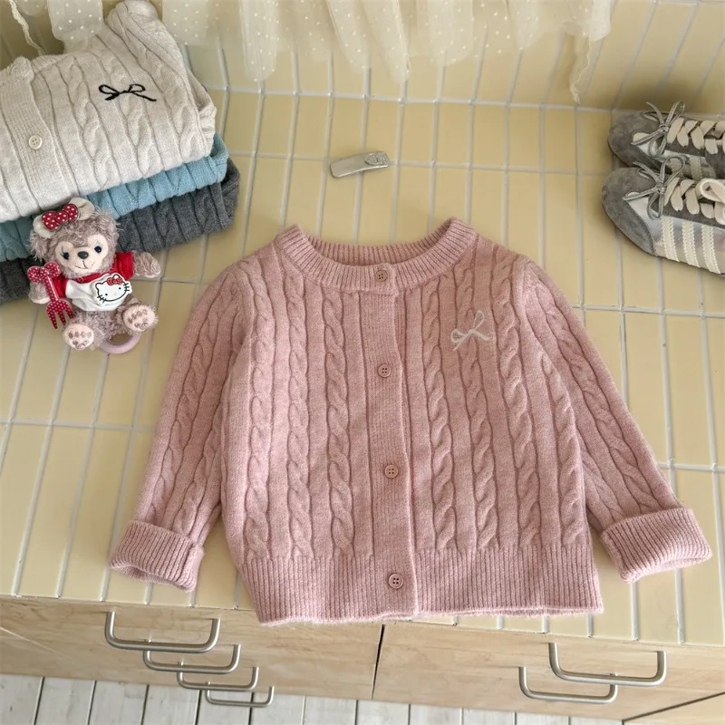 Children's Baby Girl Autumn Winter Spring Sweater Knitted Cardigan