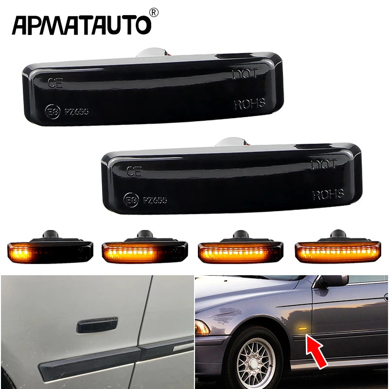 

2 шт., последовательная вспышка, Задний сигнал поворота, задний габаритный индикатор для BMW 5 серии E39 1995-2003 M5 1998-2003