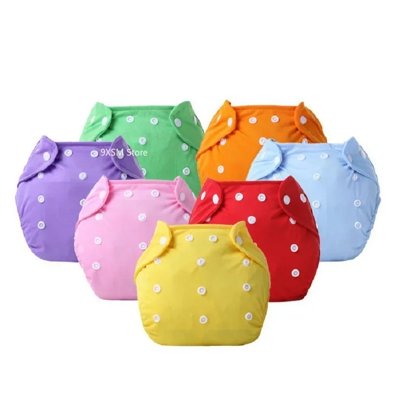 Baby Training Pants Buttons Diaper Baby Underwear Summer Washable Breathable Diaper Pants Diapers Cotton Learning Trousers baby training pants cloth diapers waterproof diapers