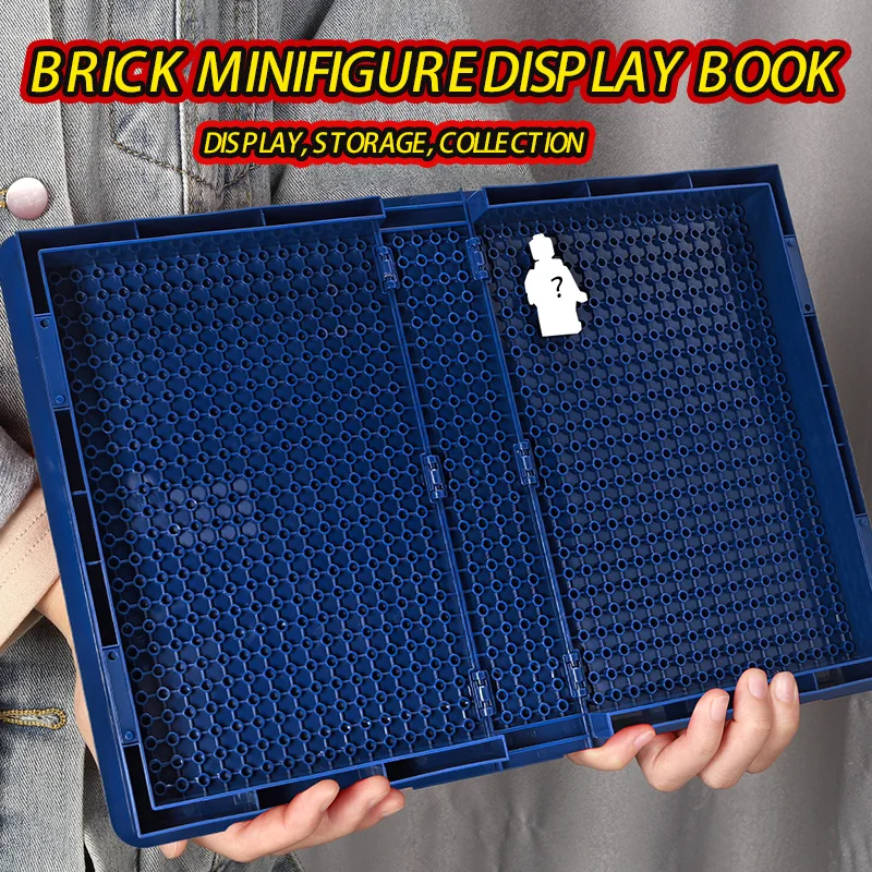 Elegant Minifigure Display Case & Stand - Dustproof Storage Organizer, Perfect Kids' Toy Gift with Openable Design