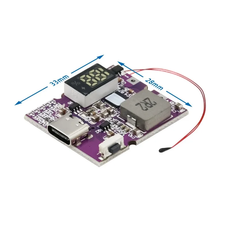 22.5W 파워 뱅크 양방향 고속 충전 모바일 전원 모듈 회로 기판(디지털/라이트 타입-C USB 지원 PD/QC3.0 2.0 포함)
