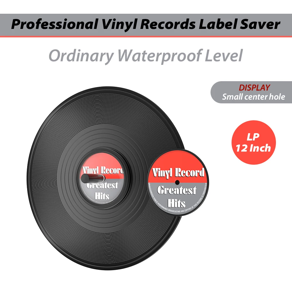 7" EP 12" LP Vinyl Record Cleaner Protector Waterproof Clamp