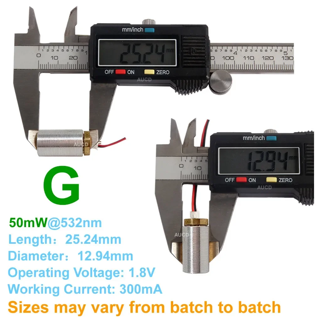 50mW 532nm Laser Green Lights Module Diode / LDS Dot / Diod Circuit For DPSS Projecter Sight Gunsight Lighting Stage Lamps Parts laser module