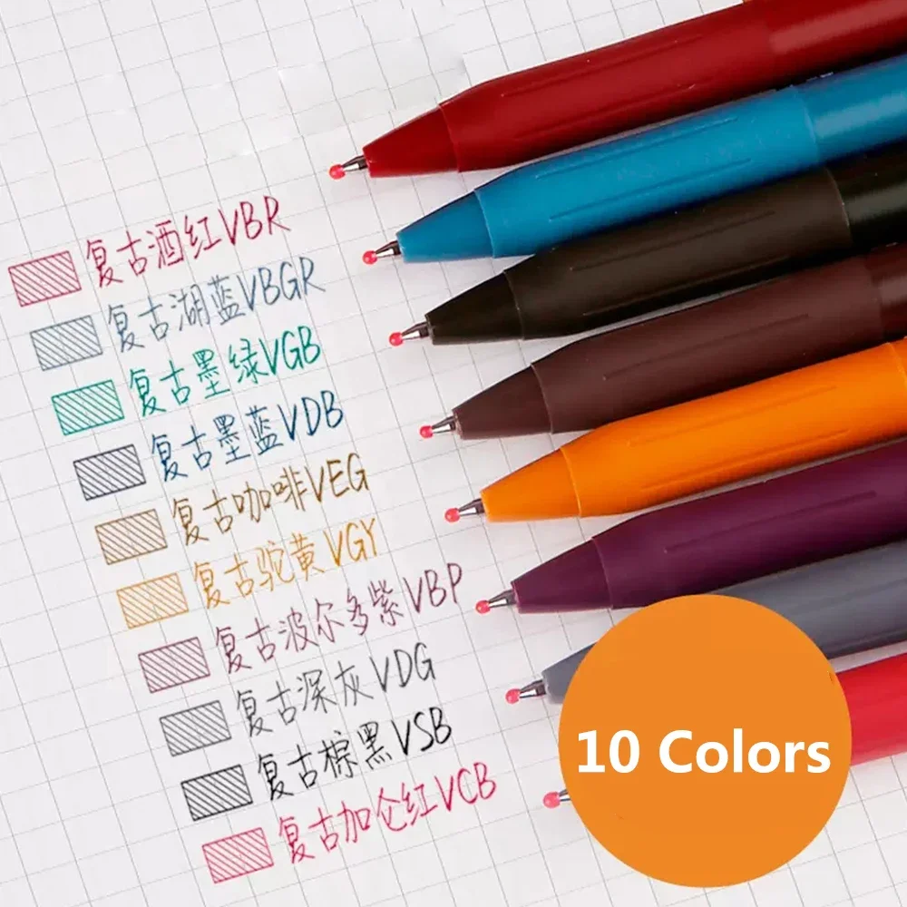ZEBRA Gel Pen JJ15 SARASA Retro Series 0.5mm Writing Smooth Press Color Ballpoint Pen School Office Accessories Stationery