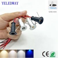 10mm Mini Spot Light 0.5W LED Spotlight DC12V Dimmable Spotlights Recessed Led Downlight Ceiling Lamp Showcase Display Lighting 1
