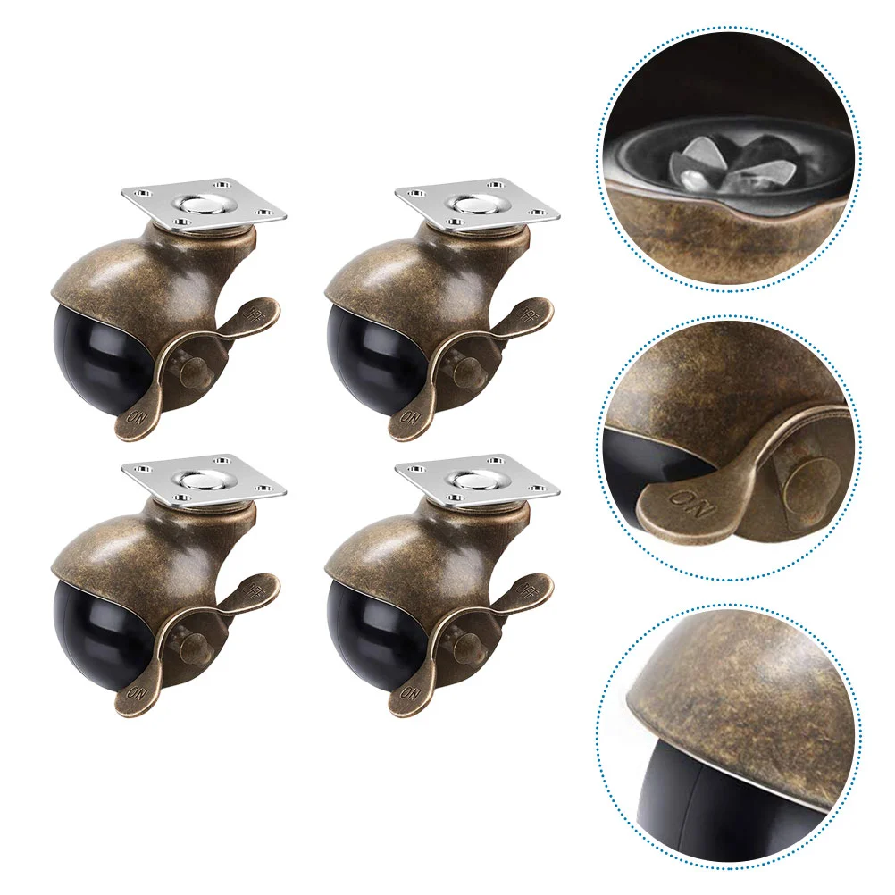 

4 шт. универсальные поворотные ролики для крыши, маленькие ролики, ретро ролики из ПП