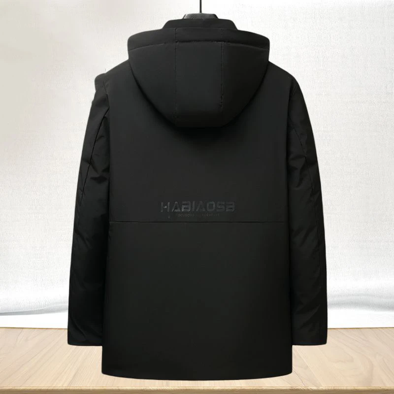 Coat for Men Padded Short Jacket Warm Plush Hot Men's Winter Coat Graphene Inner Lining Commercial Affairs Windbreak Middle Age