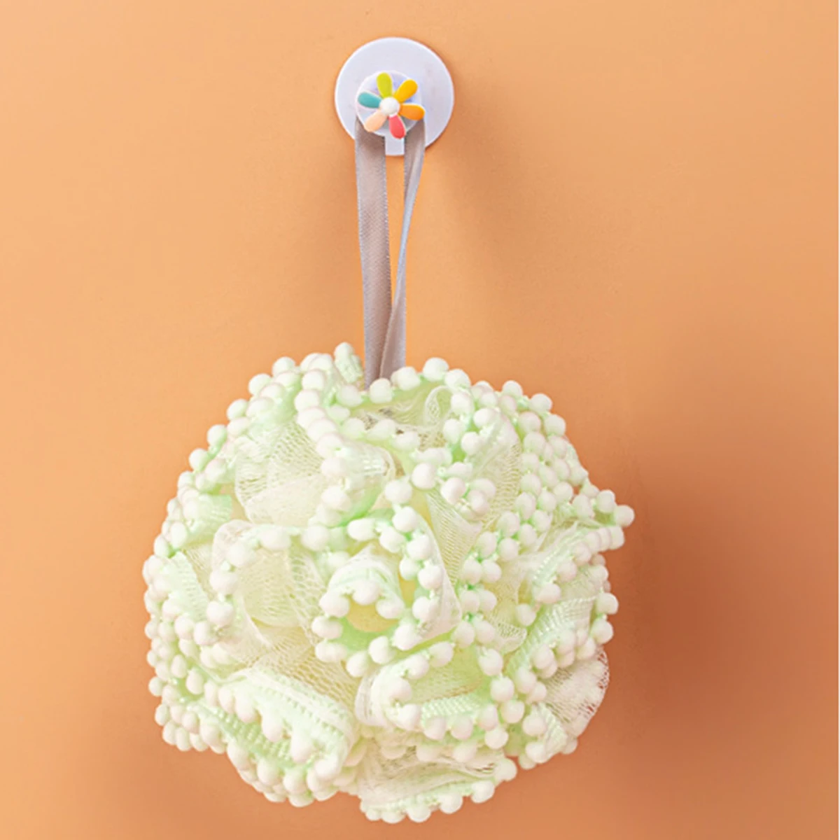 1pc-pearl shower ball lace scrub back scrub bath flower soft bubble bath bath towel bath wipe