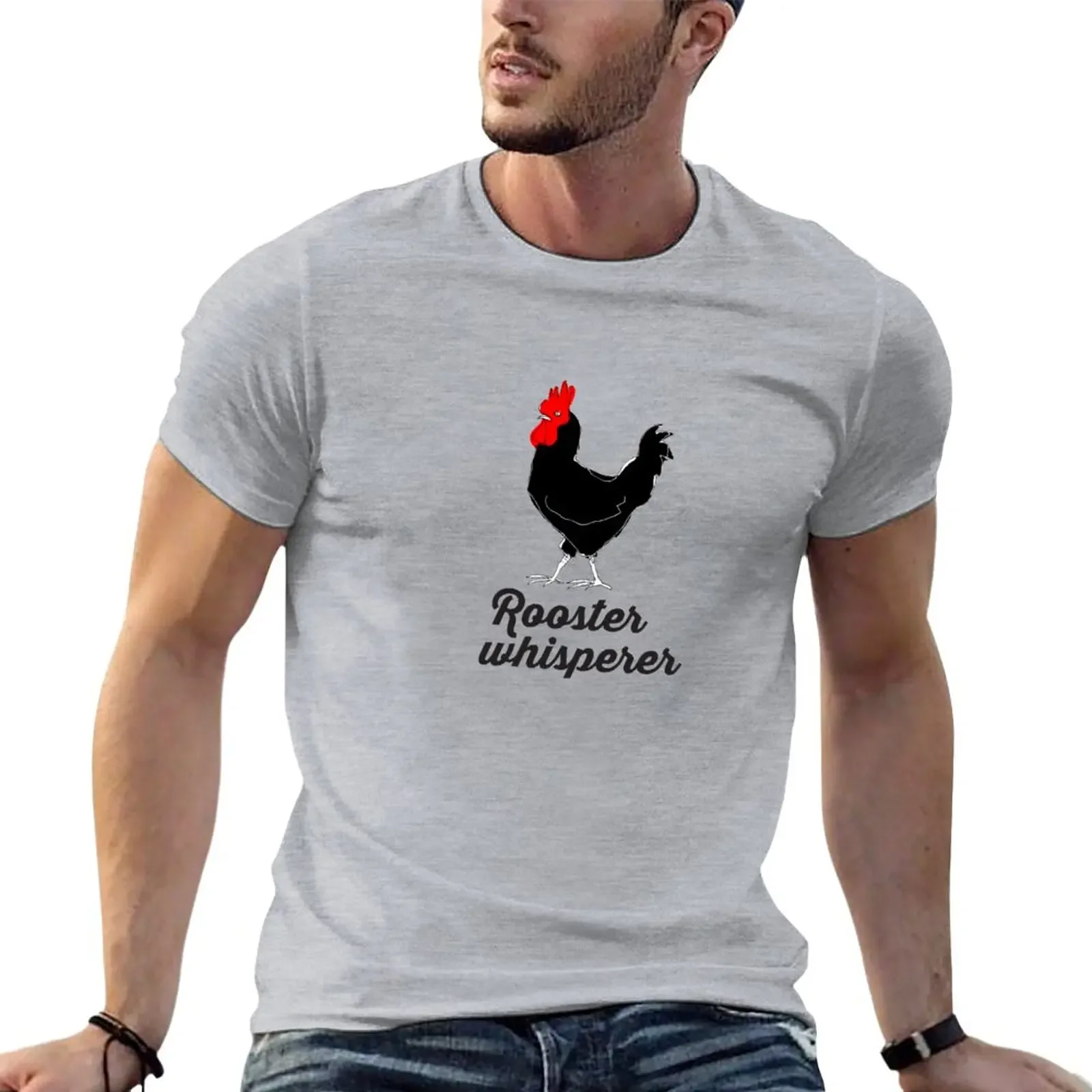 

Rooster whisperer T-Shirt summer tops oversized mens t shirts casual stylish