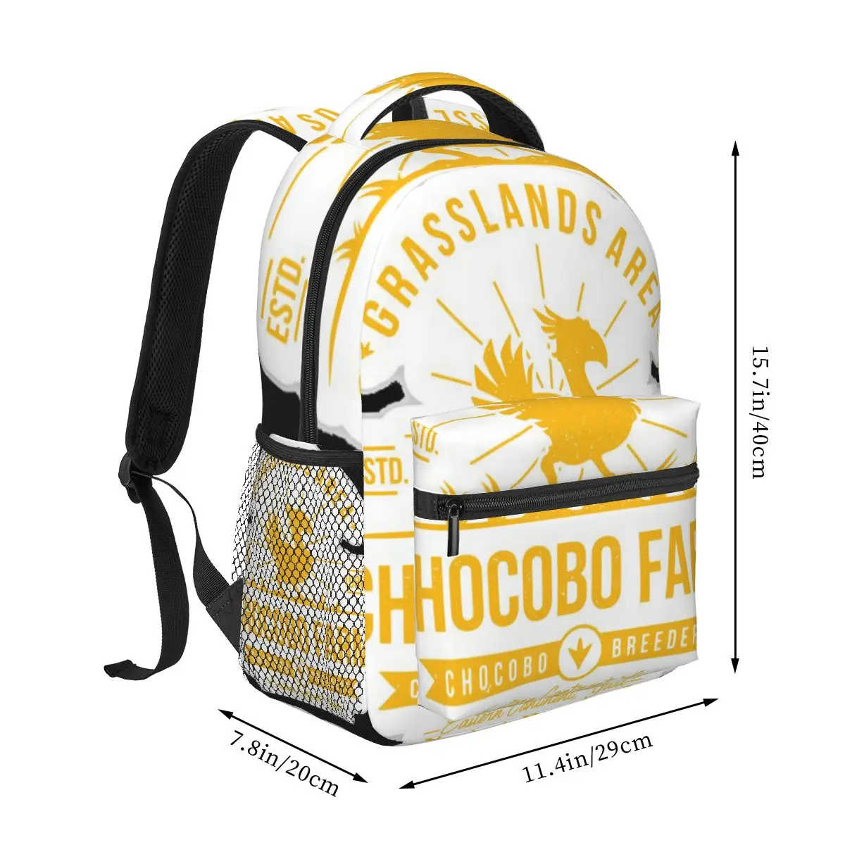 Chocobo Farm Final Fantasy Casual Backpack Unisex Students Leisure Travel Computer Backpack