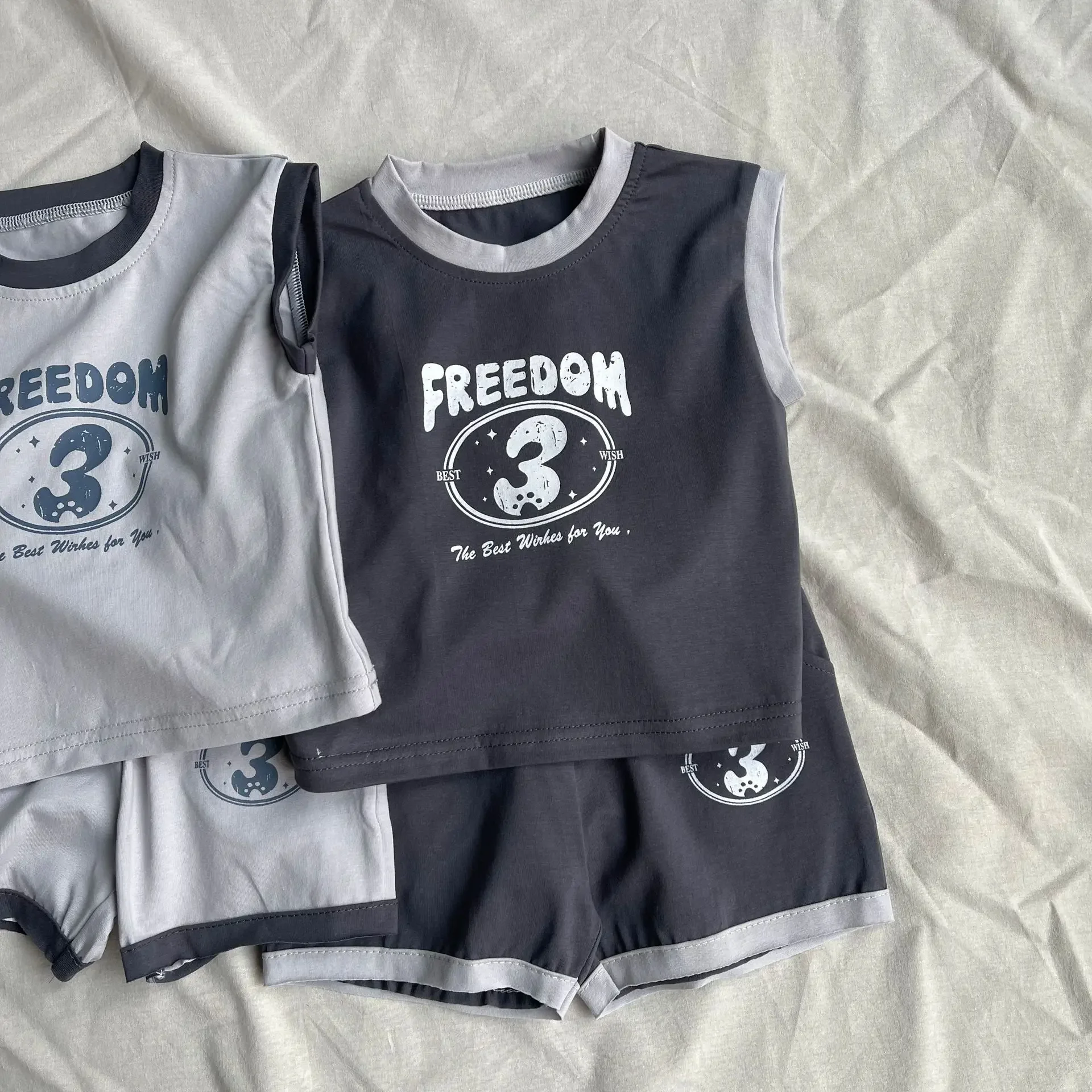 Description Picture 5 of itemChildren's Vest T-shirt Summer New Item for Boys and Girls, Cotton Versatile Top for Babies, Children's Trendy Top for Kids