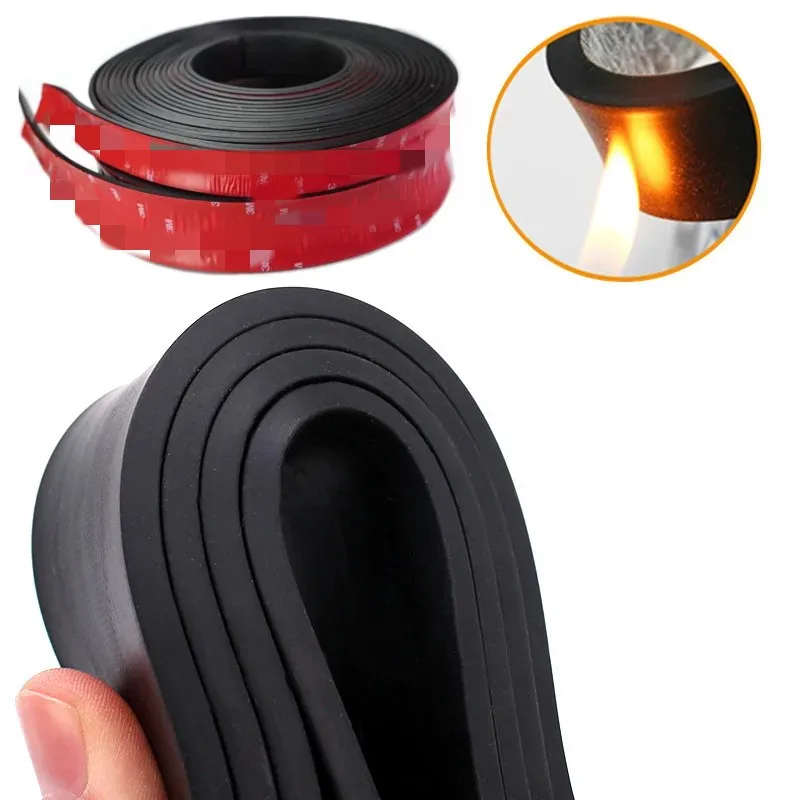 50cm Silicone Seal Strip Anti-collision Self Adhesive High Temperature Resistant