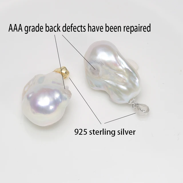 baroque pearl pendant