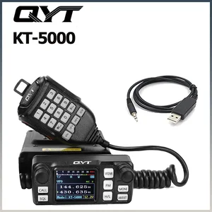 QYT KT-5000 Separated Panel 25W  Car Radio VHF UHF Dual Band VOX Mini Color FM Mobile Walkie Talkie 10KM