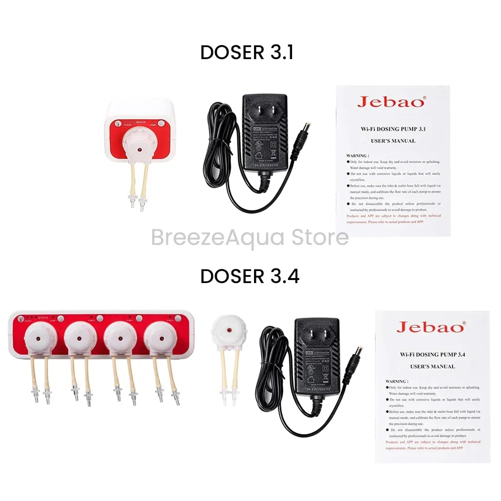 Jebao Smart Doser 3.1 Doser 3.4 MD-4.4 WiFi App Control Aquarium Automatic Dosing Pump for Coral Reef Fish Tank 6