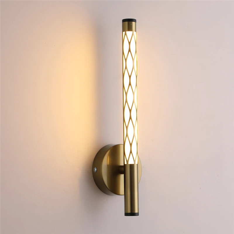 Modern Led Wall Light Gold Cutout Designer Simple Sconce Bedroom Bedside Lamp Living Room Decor Background Corridor Wall Lamp