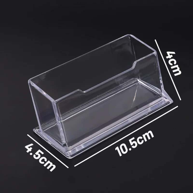 1-3Pcs Clear Desk Shelf Box Storage Display Stand Acrylic Plastic Transparent Desktop Business Card Holder Place Card Holder images - 6