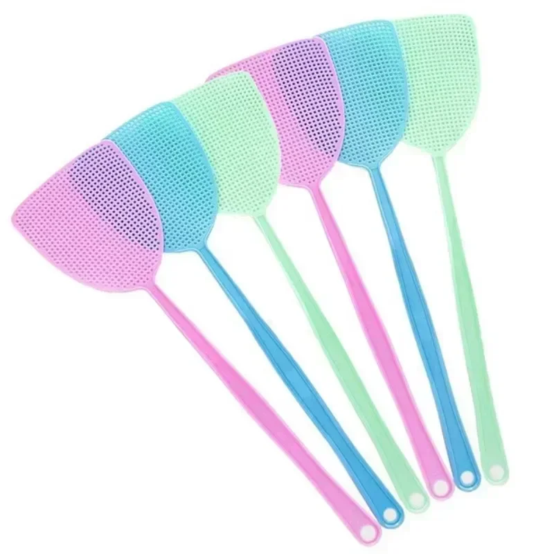 Long Handle Plastic Fly Swatter Mosquito Swatter Manual Pest Control Mosquito Killer Home Garden Kitchen Insect Repellent Tool