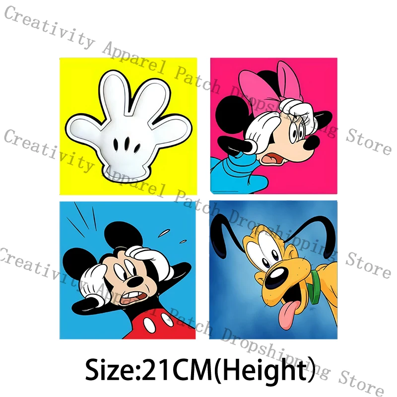 Christmas Mickey Minnie Princess Iron On Transfer Character Patch for  Clothing Stickers on Clothes - AliExpress