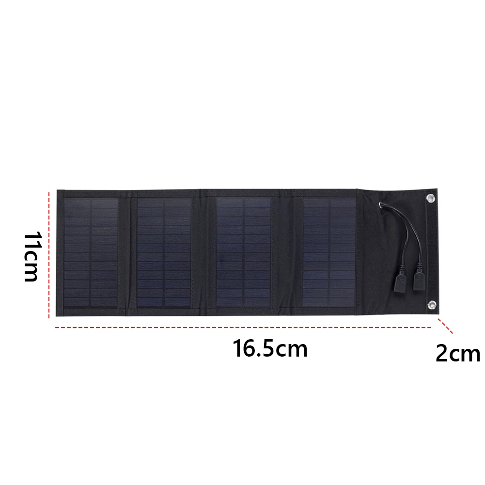 10W Foldable Solar Panel IP65 Waterproof Folding Solar Charger Portable Panel for Outdoor Camping Battery Charger