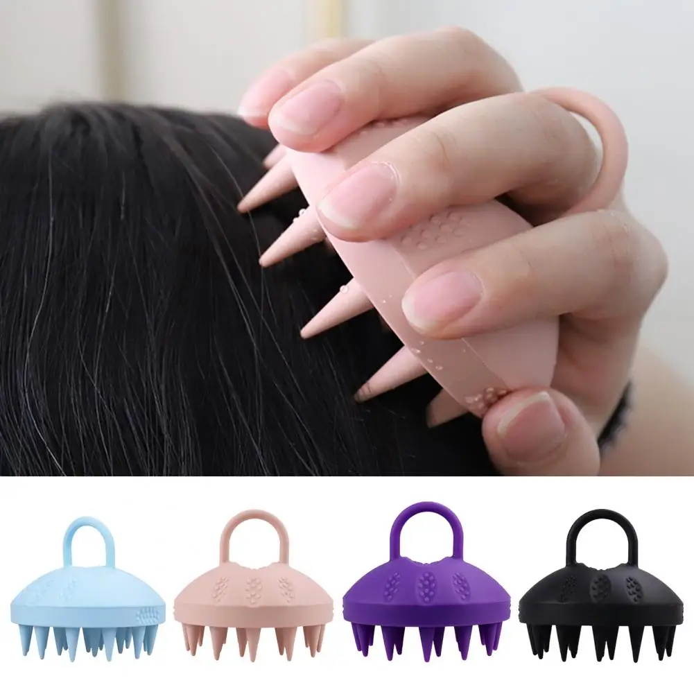 

Scalp Scrubber Brush Flexible Bristles Ergonomics Design Non-Slip Comfortable Grip Shampoo Massage Brush Scalp Care Comb