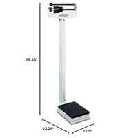 home. 437 Mechanical Physician Beam Scale, No Height Rod/Wheels 2