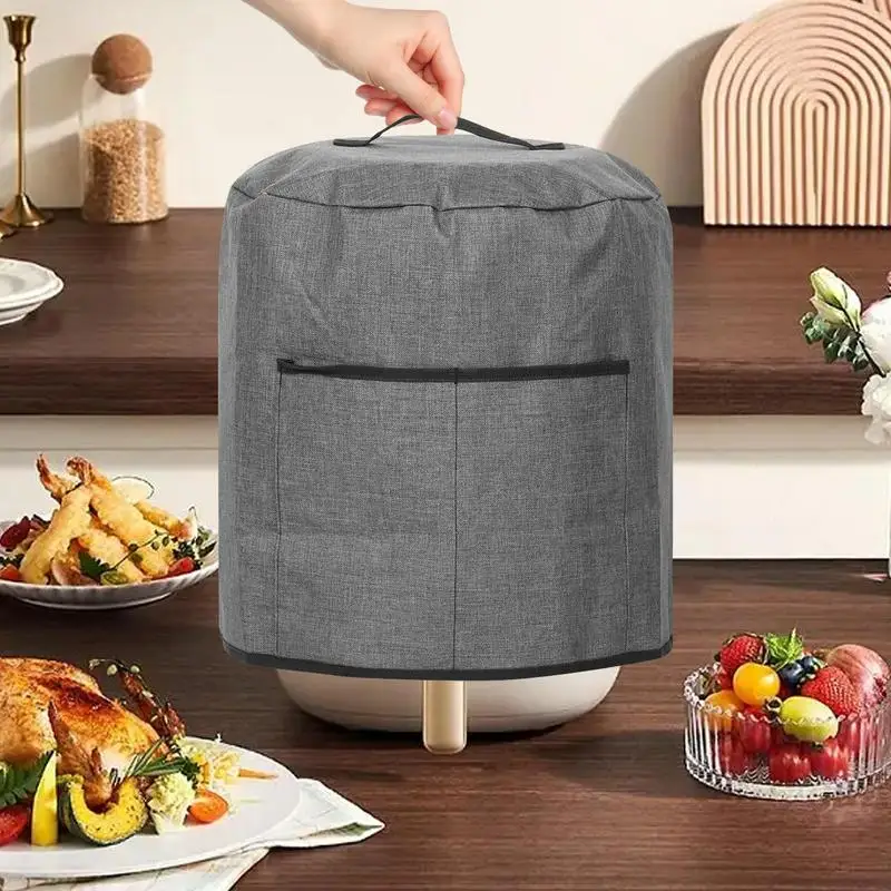 Housse De Protection Pour Cuiseur à Air Durable, Anti-poussière, Accessoires Avec Poignées Et Poches Pour La Maison Et La Cuisine, Facile à Utiliser