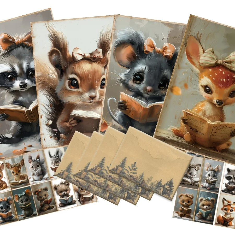 50PCS Card Sticker & Envelope Set – DIY Holiday Flag Crafts, Scrapbooking Supplies,... - SKU CSES2125 - UGI Packaging