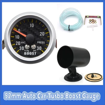 -30 ~ 30 PSI Auto Car Turbo Boost Gauge + sensore con supporto per Pod calibro per accessori per Auto a benzina a 4/6/8 cilindri