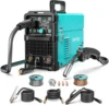 MIG Welder, 145Amps MIG145 Gas Gasless Flux Core MIG Welder/Lift TIG/Stick 3 in 1 Synergic MIG Welding Machine 1