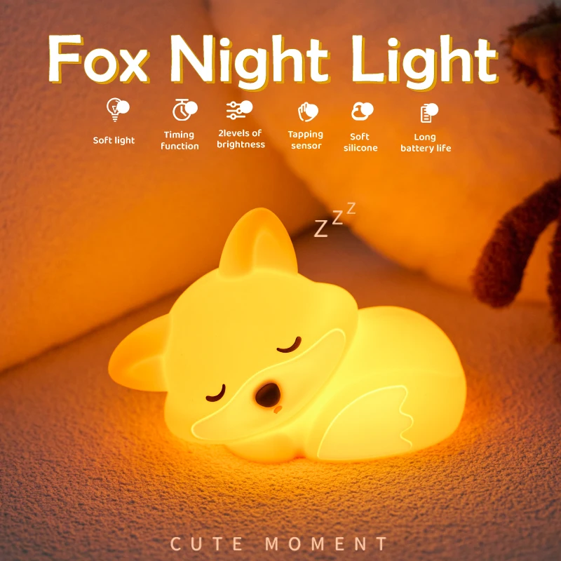 YISUN Night Light, Night Light Kids, Squishy Silicone Cute Lamp Rechargeable Dimmableportable Bedside Touch Lamp Nursery Squishy Light Baby Night Light For Breastfeeding Room Rabbit