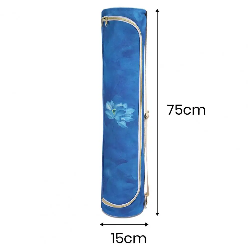 Yoga Mat Storage Bag Double Zipper Exercise Yoga Mat Carry Bag Large Capacity Adjustable Shoulder Strap Yoga Mat Carrier 6