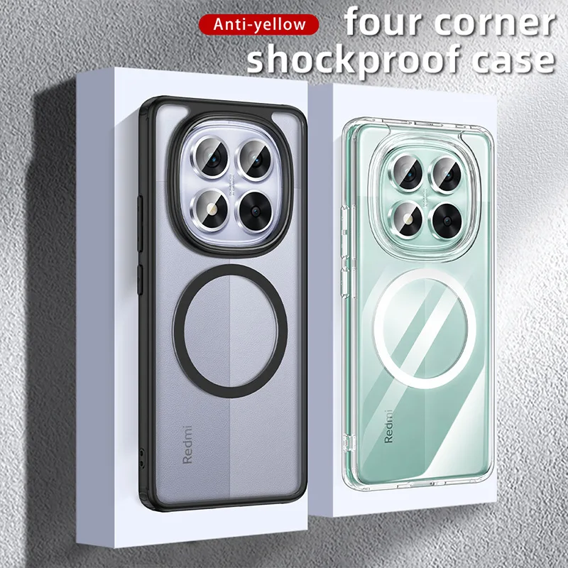 Magnetic Airbag Anti-Knock Wireless Charging Case with Dull Polish Finish