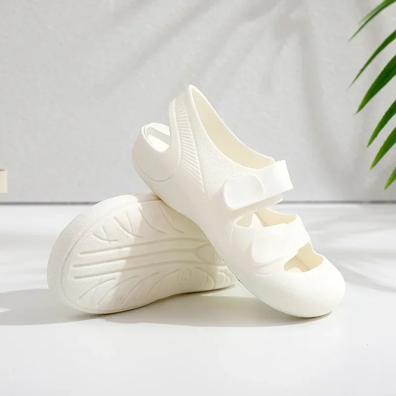 Children Sandals Hollow Out Closed Toe Beach Shoes Breathable Candy Color Roman Sandals Boys Girls Soft Non-slip Kids Shoes kids shoes children sandals kids sandals beach shoes