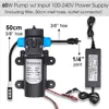 Garden Greenhouse Automatic Misting Cooling Irrigation Kit 45/60/80/100W Self-Priming Pressurize Water Pump Drip Watering System 2