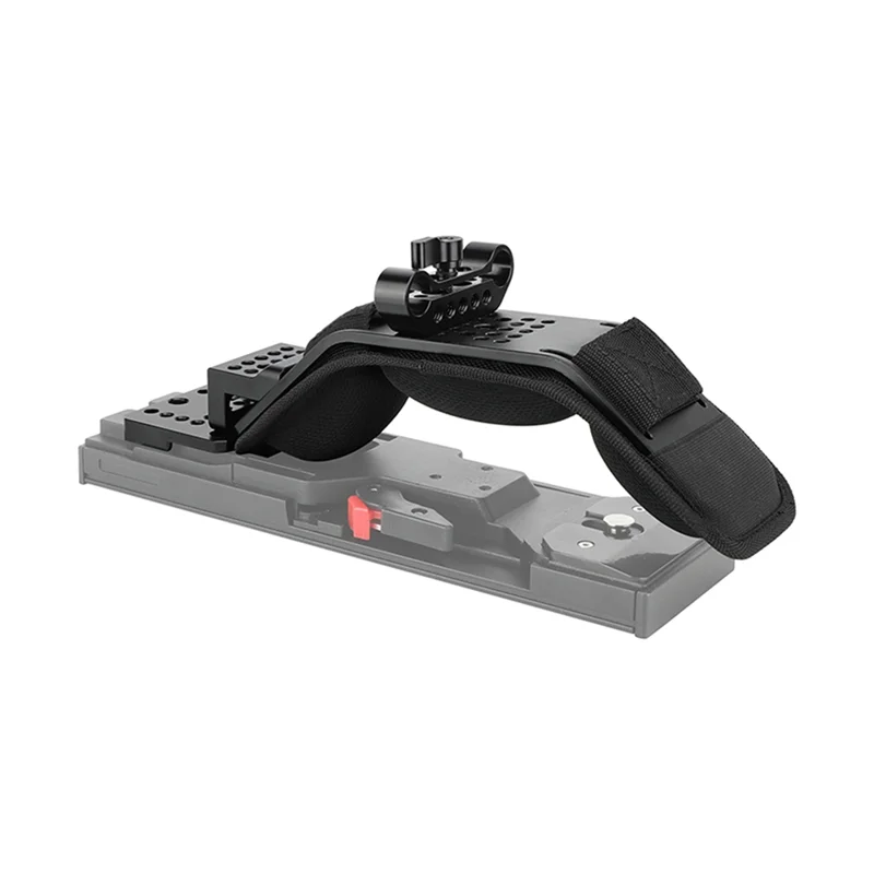 A98Z 인체공학적 숄더 패드 마운트 (V-웨지 마운트 포함) 15mm LWS 로드 클램프 ( VCT-U14 삼각대 어댑터용 숄더 리그)