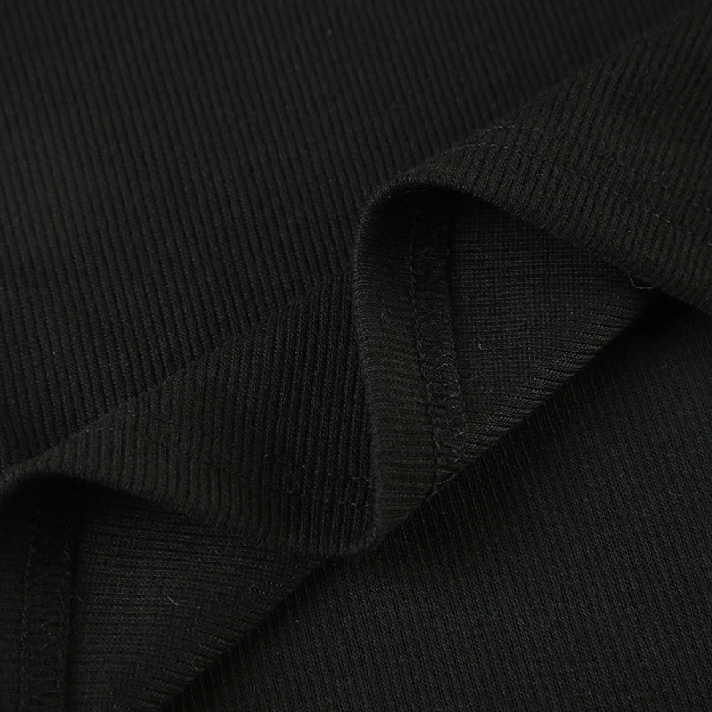 Top corto de manga larga con cuello cuadrado negro de piel Y2K para mujer, camiseta ajustada, moda de los años 2000, camiseta sexy de calle, estética