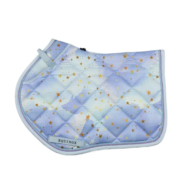 Harness Blue Starry Horse Sweat Mat Professional Equestrian Saddle Mat Horse Earmuffs Leggings