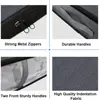 4-Pack Large Capacity Underbed Storage Bags Organizer with Clear Window and Handles for Blanket, Comforter, Bedding, Clothes 4