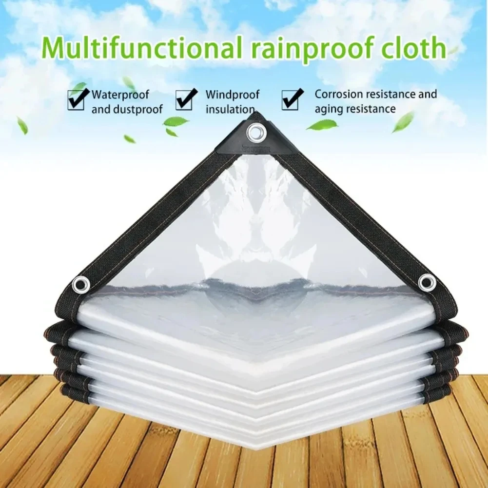 Gardening Transparent Plastic Shelter Film Outdoor Waterproof Tarp Cloth for Terrace Succulents Balcony Awnings