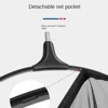 Portable Nano Mesh Fabric Fishing Net Head Anti-hook Deepening Fishing Folding Mesh Black Fishing Landing Net 5