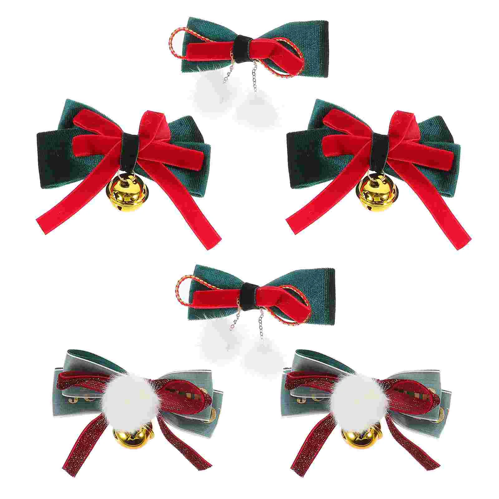 

Bow Hairpin Barrettes for Accessories Teen Girls Bows Women Red Clips Makeup Decor Thick