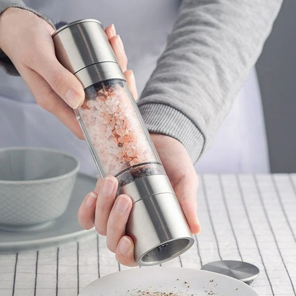Pepper Mill Grinder Convenient Multifunctional Stainless Steel High Quality Durable Seasoning Grinder Hand