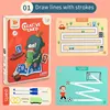 Children's Pen Control Training Pen Movement Concentration Erasable Practice Card Thinking Uzzle Baby Early Education Toys 1