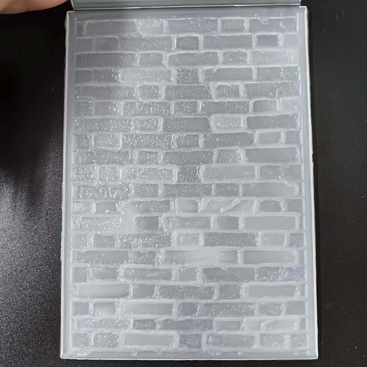 Merry Christmas 3D wall Brick Drawing stencil Embossing Folder for Card Making Floral DIY Plastic Scrapbooking Photo Album Card