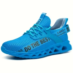 Durable Steel Toe Safety Sneakers - Unisex Lightweight, Anti - Smash, Anti - Puncture Protective Footwear - 47 (Blue)
