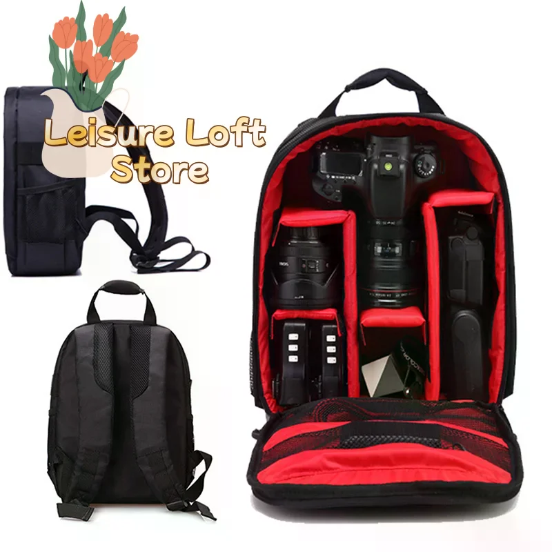 Zaino impermeabile per fotocamera DSLR: borsa SLR imbottita, fotografia all'aperto e custodia da viaggio - immagine 5