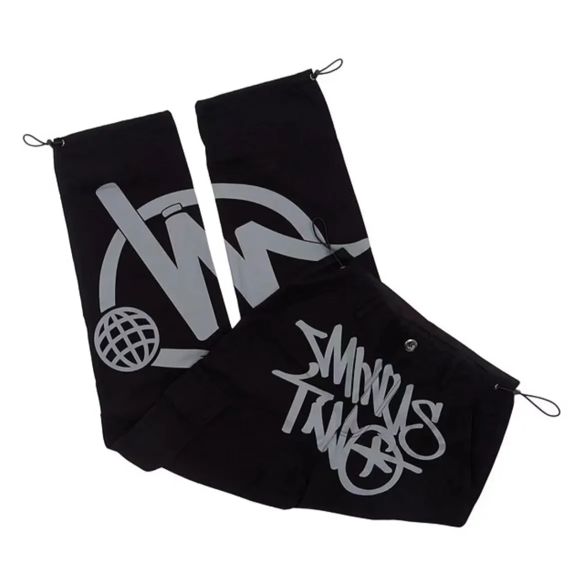 Minus Two Pink LOGO Black Cargo Long Pants Y2k Fashion Men Women Clothing Gym Basketball Minustwo Multi-pocket Style Trousers 4