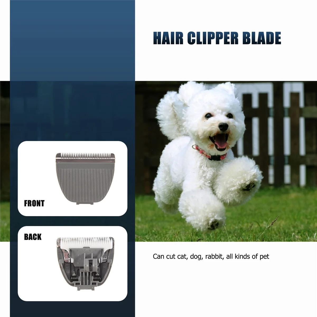 2 Pcs Hair Clipper Replacement Blade for Codos CP-6800 KP-3000 CP-5500,Grey 3