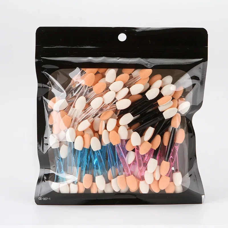 Makeup Brush Makeup Tool 10/100Pcs Small Portable Eyeshadow Applicators In Bulk Double Sponge Eye Shadow Brush Makeup Tools Double-headed Eyeshadow Brush